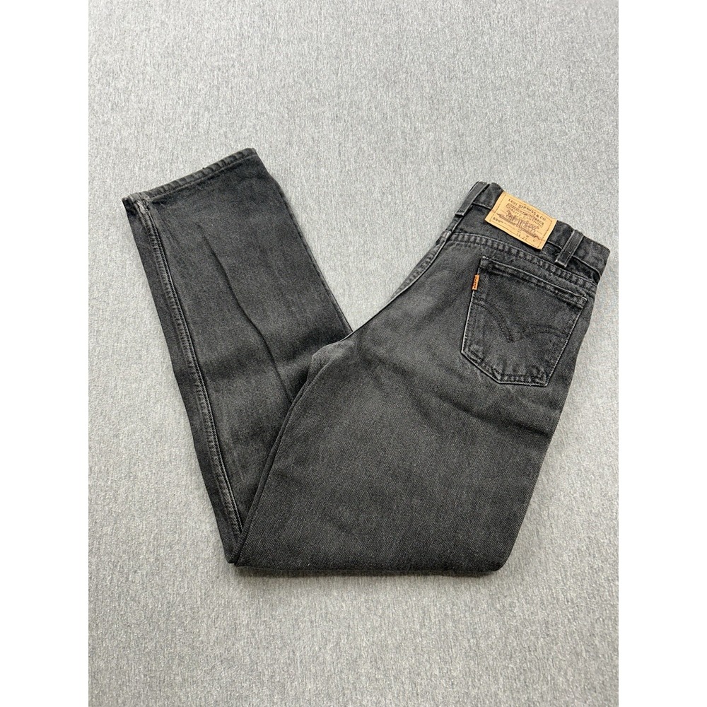 Vintage Levi's 550 Orange Tab‎ Relaxed Fit Regular Jeans Women's 25x28 Black